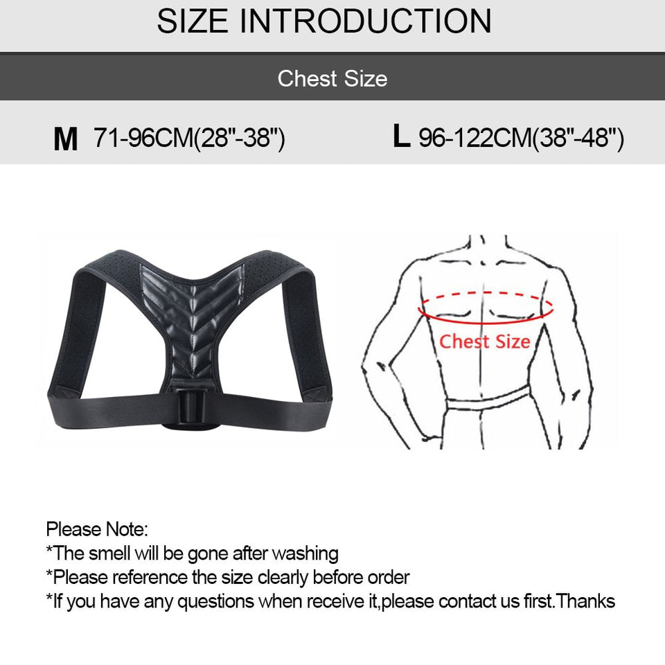 CORRECTOR DE POSTURA HOMBRE Y MUJER